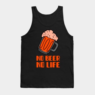 No Beer No Life (Red ) Tank Top